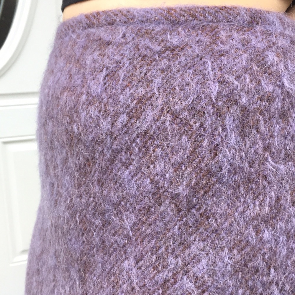 French connection purple wool midi skirt - Picture 4 of 5